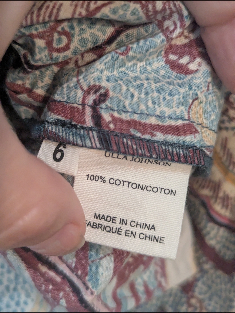 Ulla Johnson Multicolor Floral Print Peplum Blouse - Picture 6 of 8